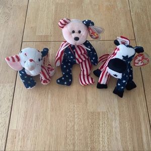 Ty Beanie Baby Patriotic Bundle